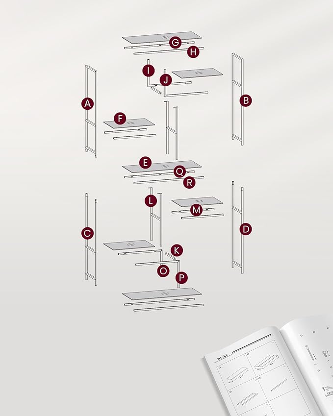 Elegant display shelves - Egyptian Queen storeBookcases & Standing Shelves