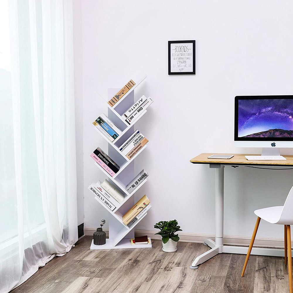 Geometric Tree-Shaped Bookcase - Stylish Storage Solution for Home Office - Egyptian Queen storeBookcases & Standing Shelves