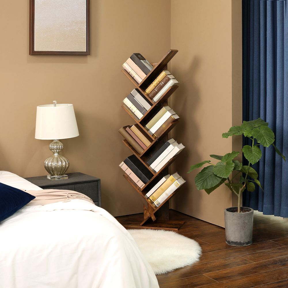 Geometric Tree-Shaped Bookcase - Stylish Storage Solution for Home Office - Egyptian Queen storeBookcases & Standing Shelves