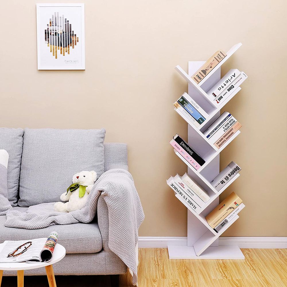 Geometric Tree-Shaped Bookcase - Stylish Storage Solution for Home Office - Egyptian Queen storeBookcases & Standing Shelves