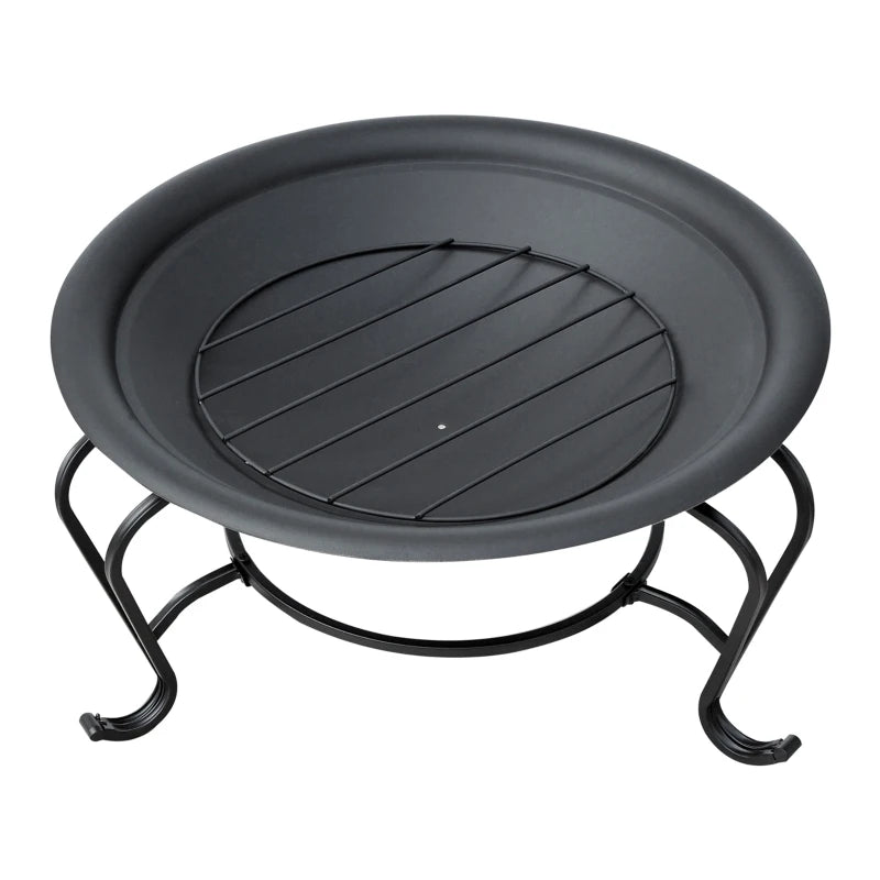 Metal Garden and Terrace Fireplace with Spark Protection Cover - Egyptian Queen storefire bowl