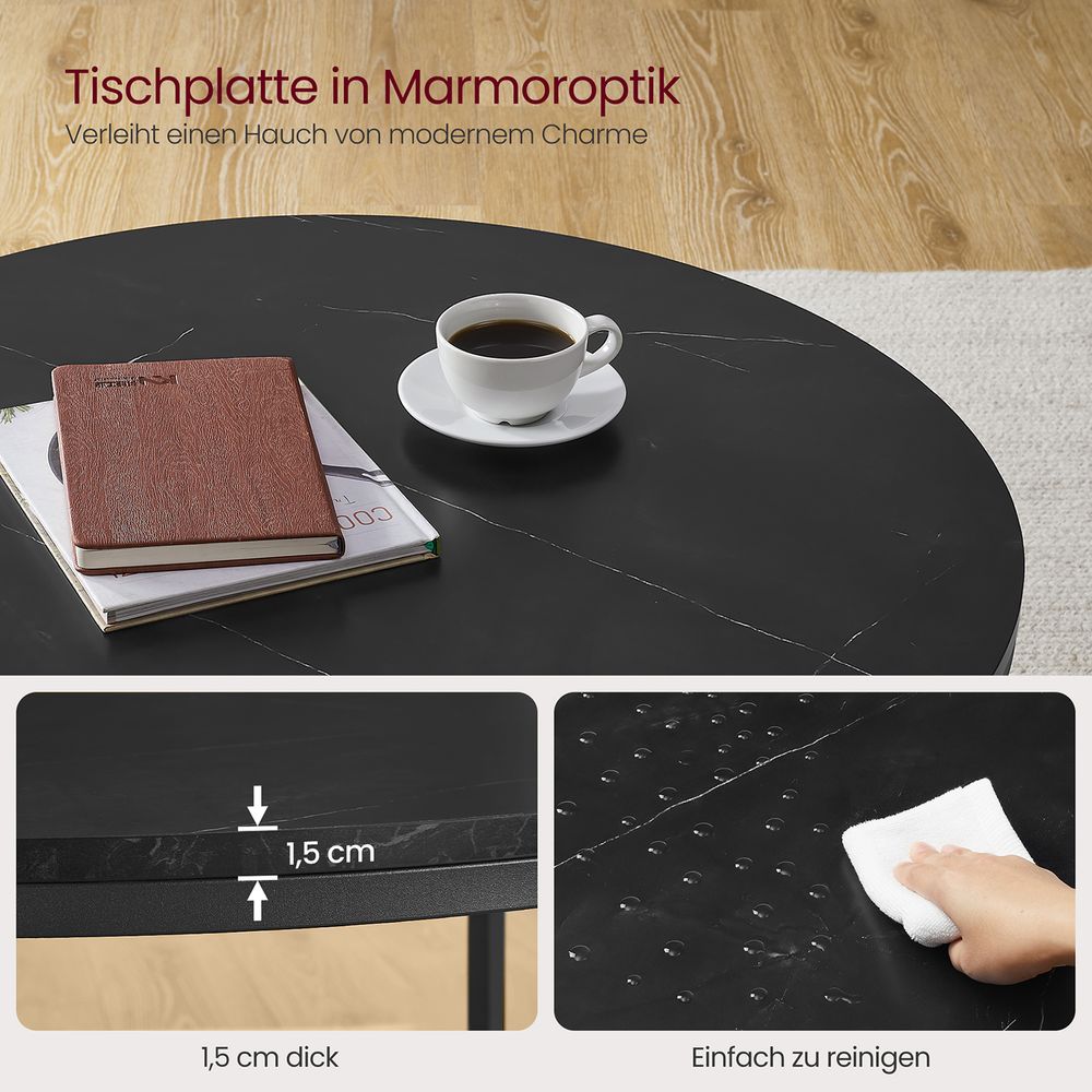 Modern Elegance marble-look coffee table - Egyptian Queen storecoffee table