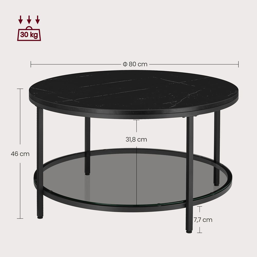 Modern Elegance marble-look coffee table - Egyptian Queen storecoffee table