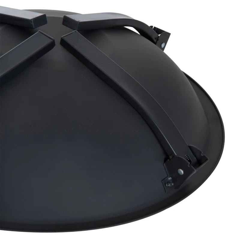 Premium Outdoor Fire Bowl with Spark Protection Cover and Foldable Legs - Egyptian Queen storeFire Bow