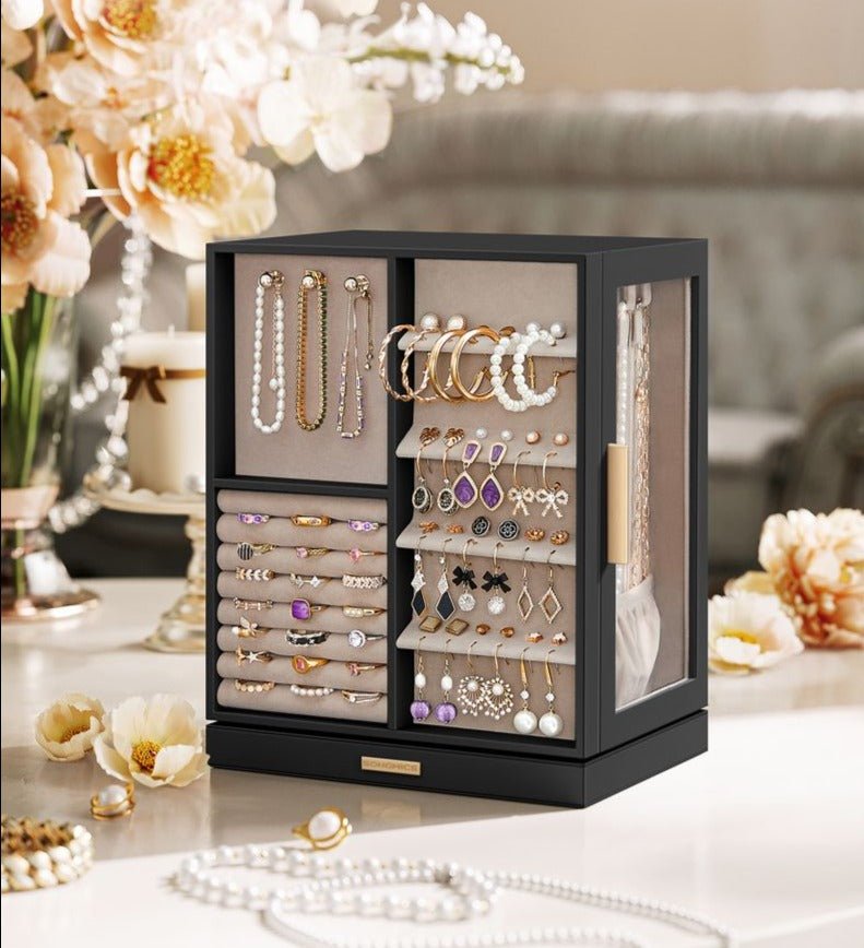 Stylish 360° Rotating 5 drawers Jewellery Box - Egyptian Queen storejewellery box