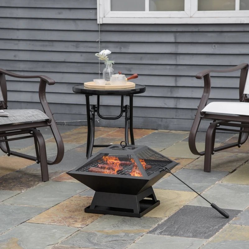 2-in-1 Fire Pit and Grill Combo - Egyptian Queen storeFire Pit & Grill