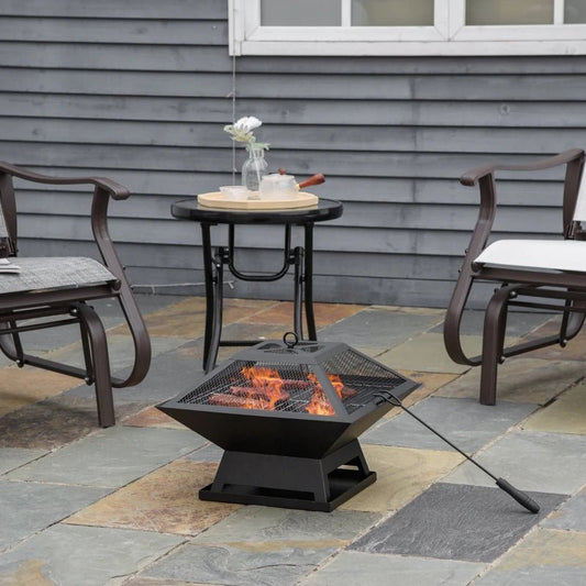 2-in-1 Fire Pit and Grill Combo - Egyptian Queen storeFire Pit & Grill