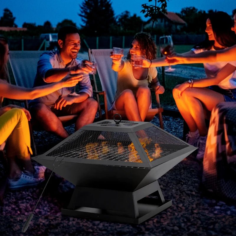 2-in-1 Fire Pit and Grill Combo - Egyptian Queen storeFire Pit & Grill