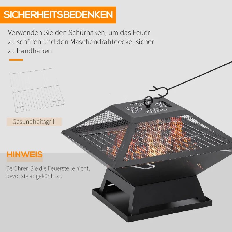2-in-1 Fire Pit and Grill Combo - Egyptian Queen storeFire Pit & Grill