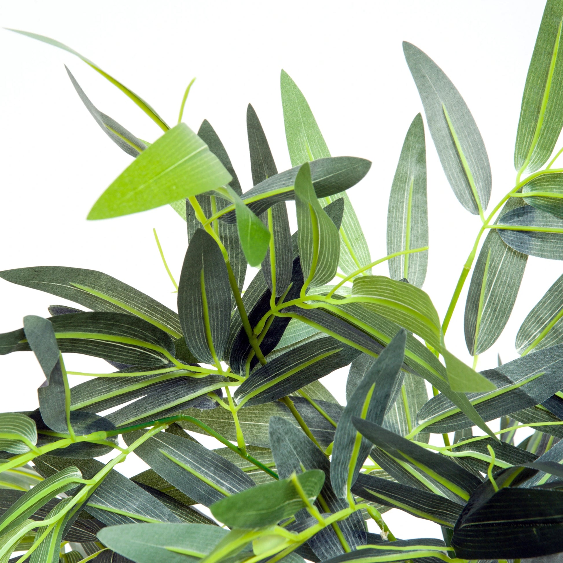 180 cm artificial bamboo tree with realistic green leaves and a sturdy black pot, perfect for home, office, or outdoor use. No watering or maintenance required.