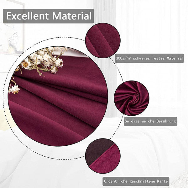 Thermal Insulated black out Curtains - Egyptian Queen storecurtain