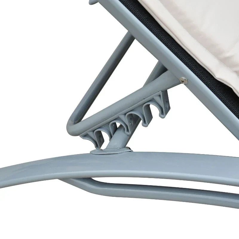 Aluminium Sun Lounger with Adjustable Backrest - Egyptian Queen storeSunlounger