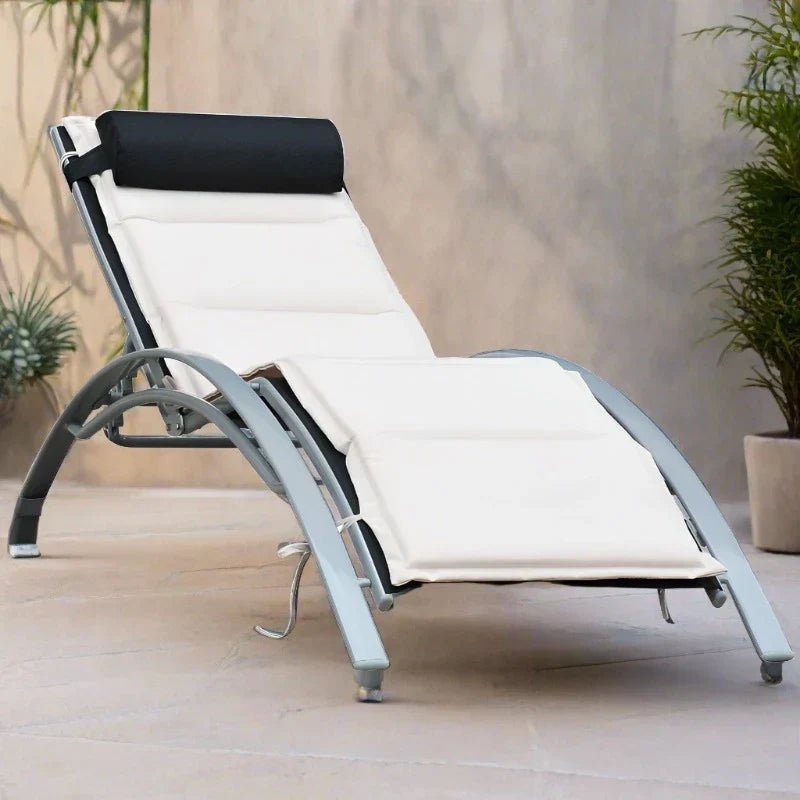 Aluminium Sun Lounger with Adjustable Backrest - Egyptian Queen storeSunlounger