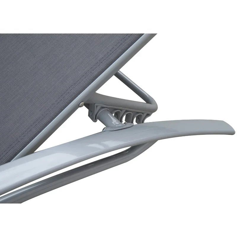Aluminium Sun Lounger with Adjustable Backrest - Egyptian Queen storeSunlounger