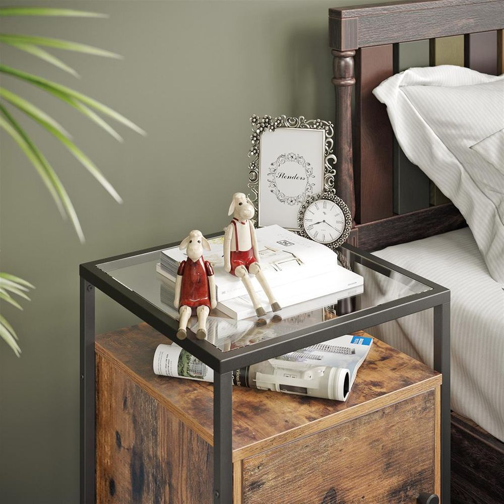 Elegance sideTable with Integrated Cupboard - Egyptian Queen storebedside table
