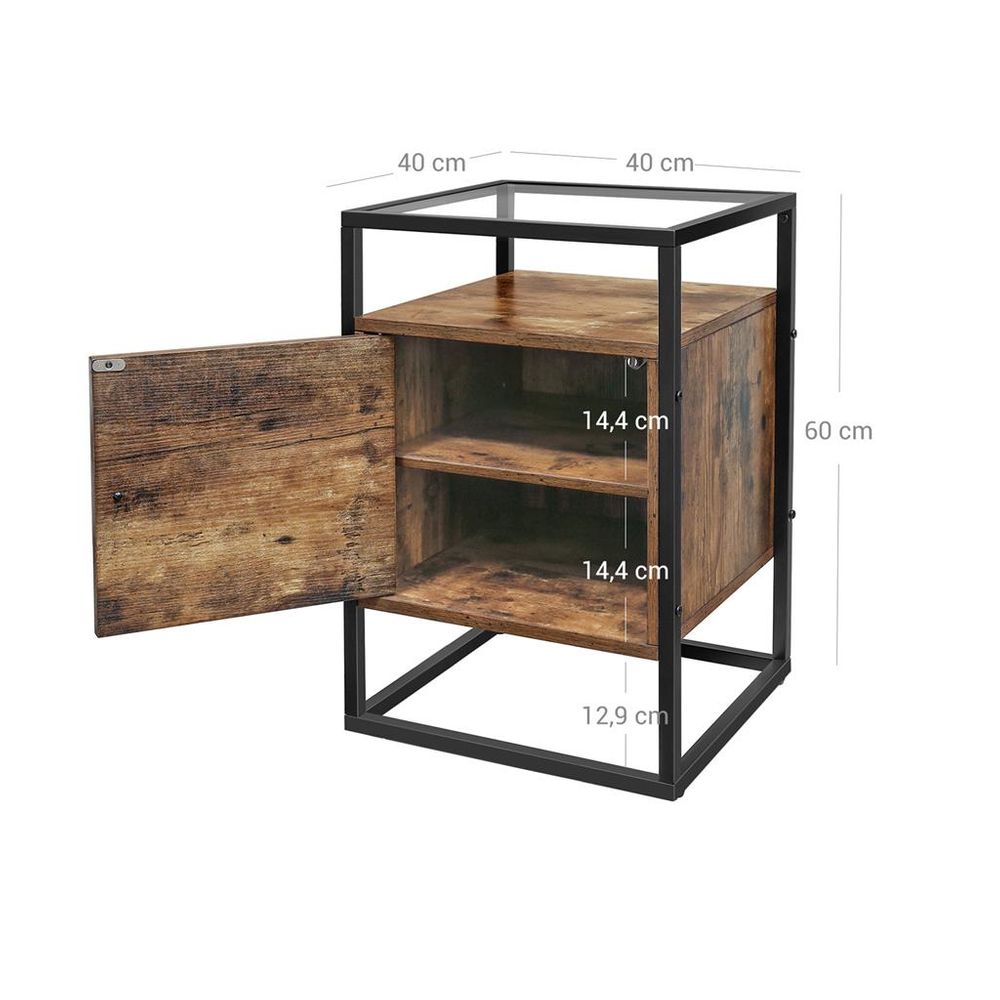 Elegance sideTable with Integrated Cupboard - Egyptian Queen storebedside table