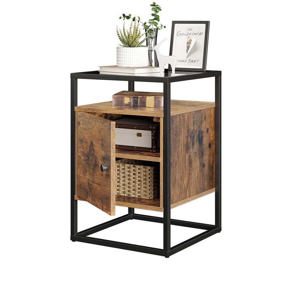 Elegance sideTable with Integrated Cupboard - Egyptian Queen storebedside table