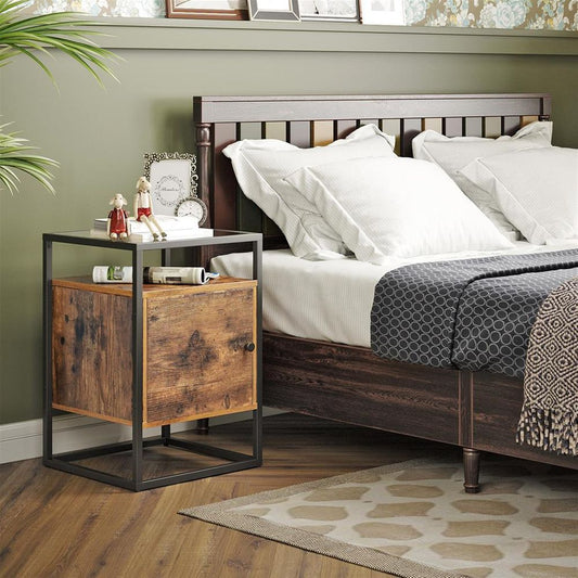 Elegance sideTable with Integrated Cupboard - Egyptian Queen storebedside table