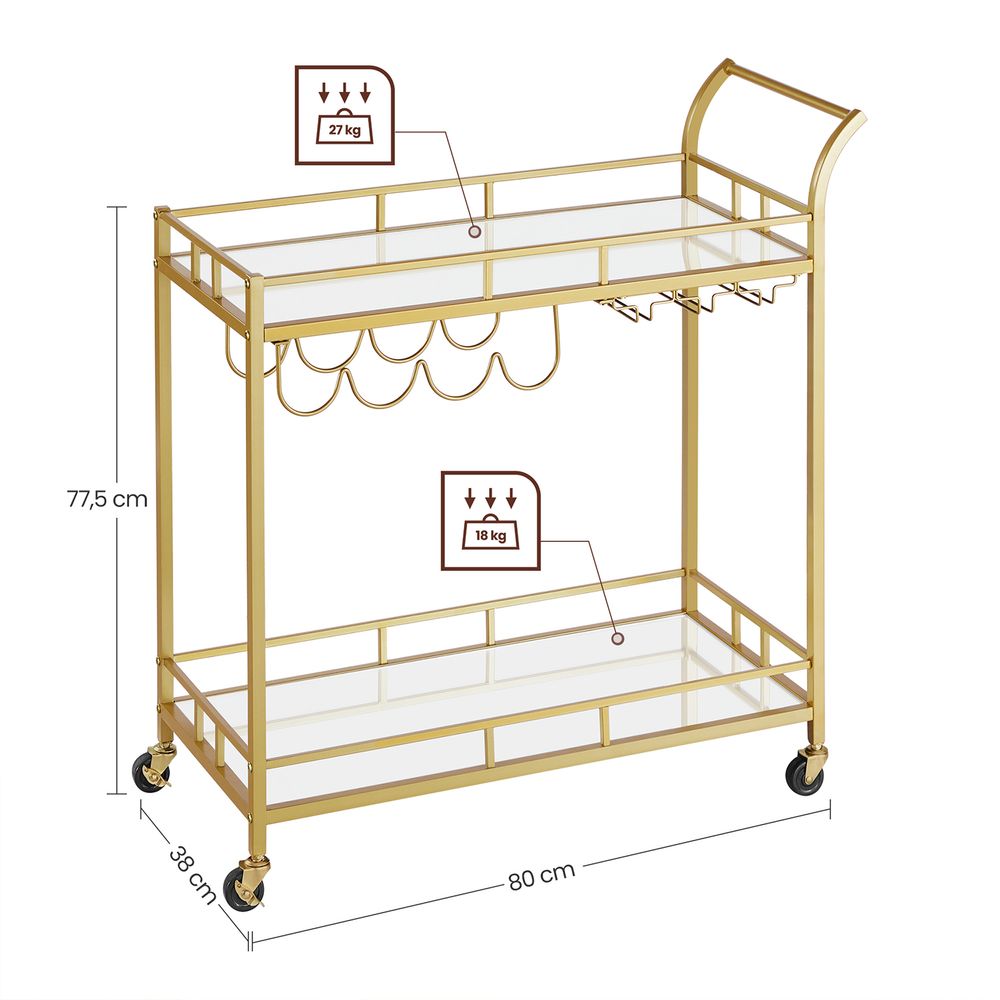 Elegant Serving trolley - Egyptian Queen storeserving trolley