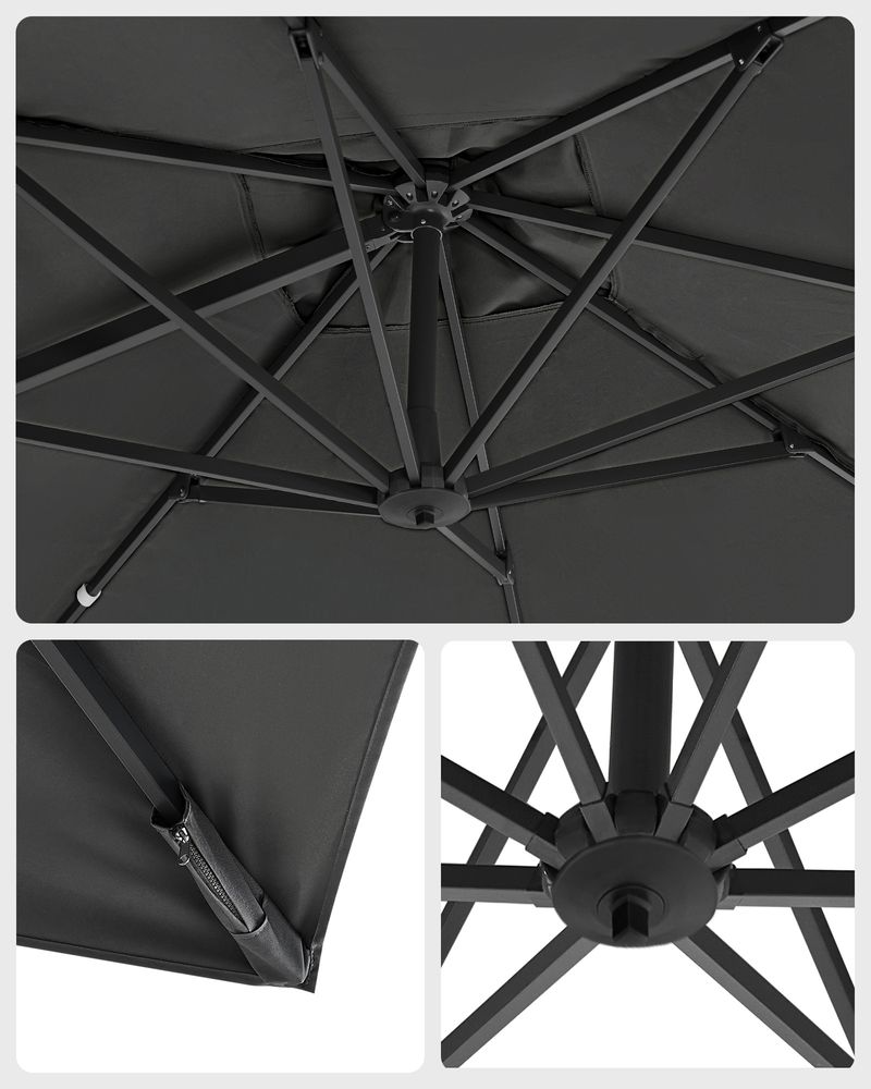 Flexibly Adjustable Cantilever parasol with UV Protection - Egyptian Queen storeparasol