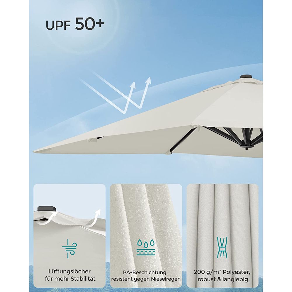 Flexibly Adjustable Cantilever parasol with UV Protection - Egyptian Queen storeparasol