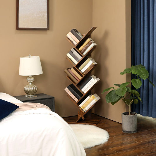 Geometric Tree-Shaped Bookcase - Stylish Storage Solution for Home Office - Egyptian Queen storeBookcases & Standing Shelves