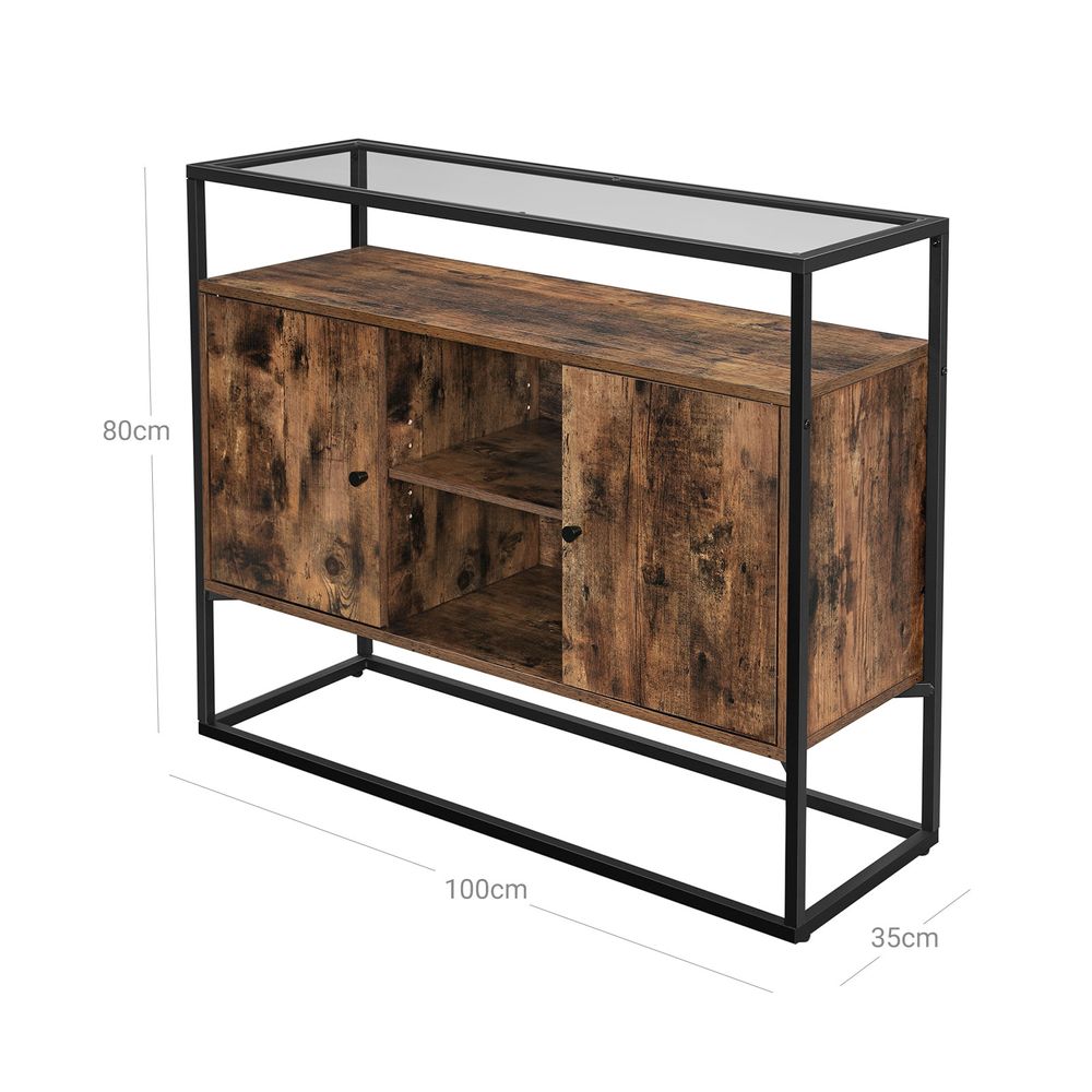 glass surface side cabinet - Egyptian Queen storeside cabinet