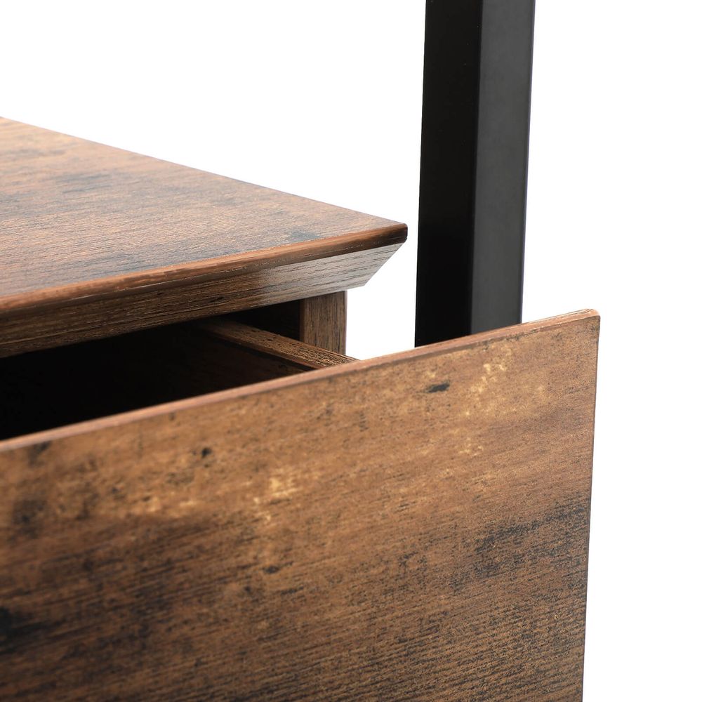 GlassCraft Industrial Side Table" - Egyptian Queen storeside table
