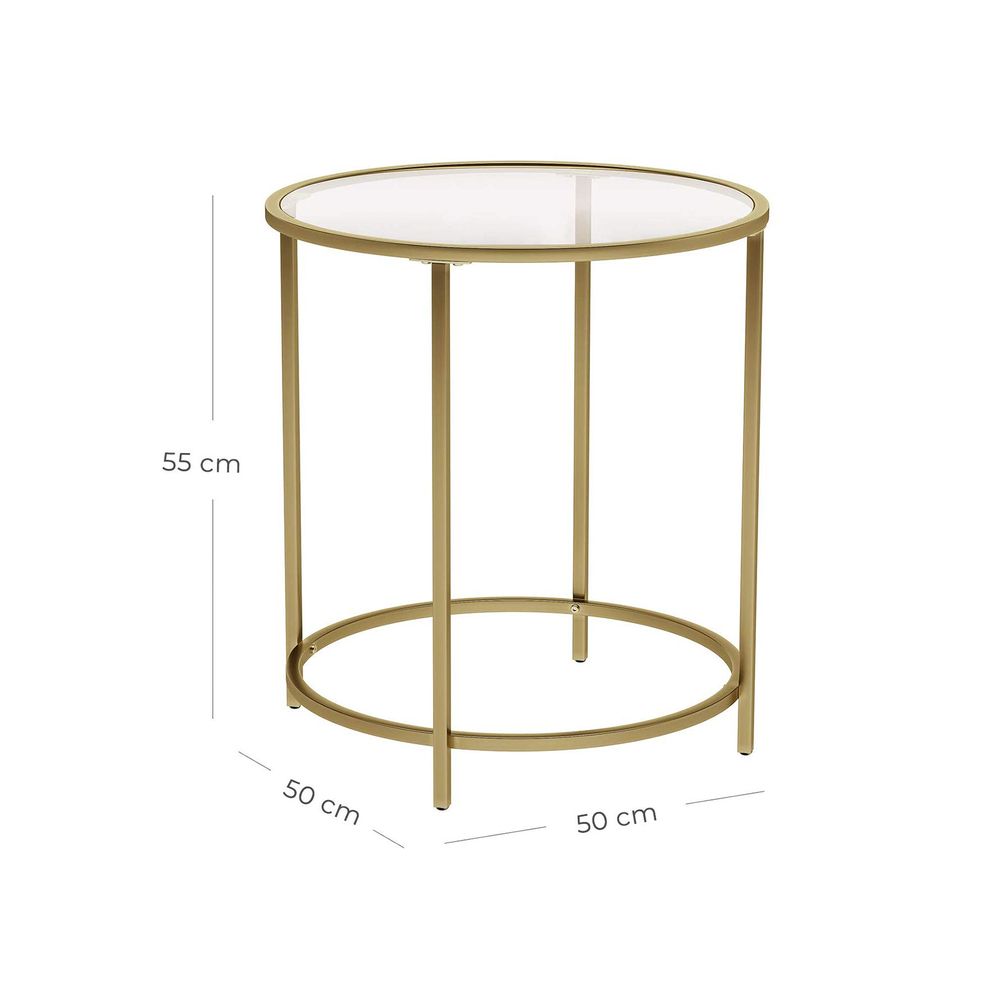 gold round side table - Egyptian Queen storeside table