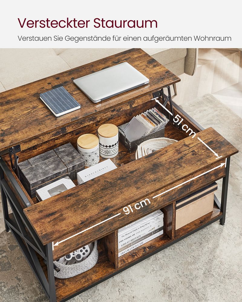 Height-adjustable coffee table - Egyptian Queen storecoffee table