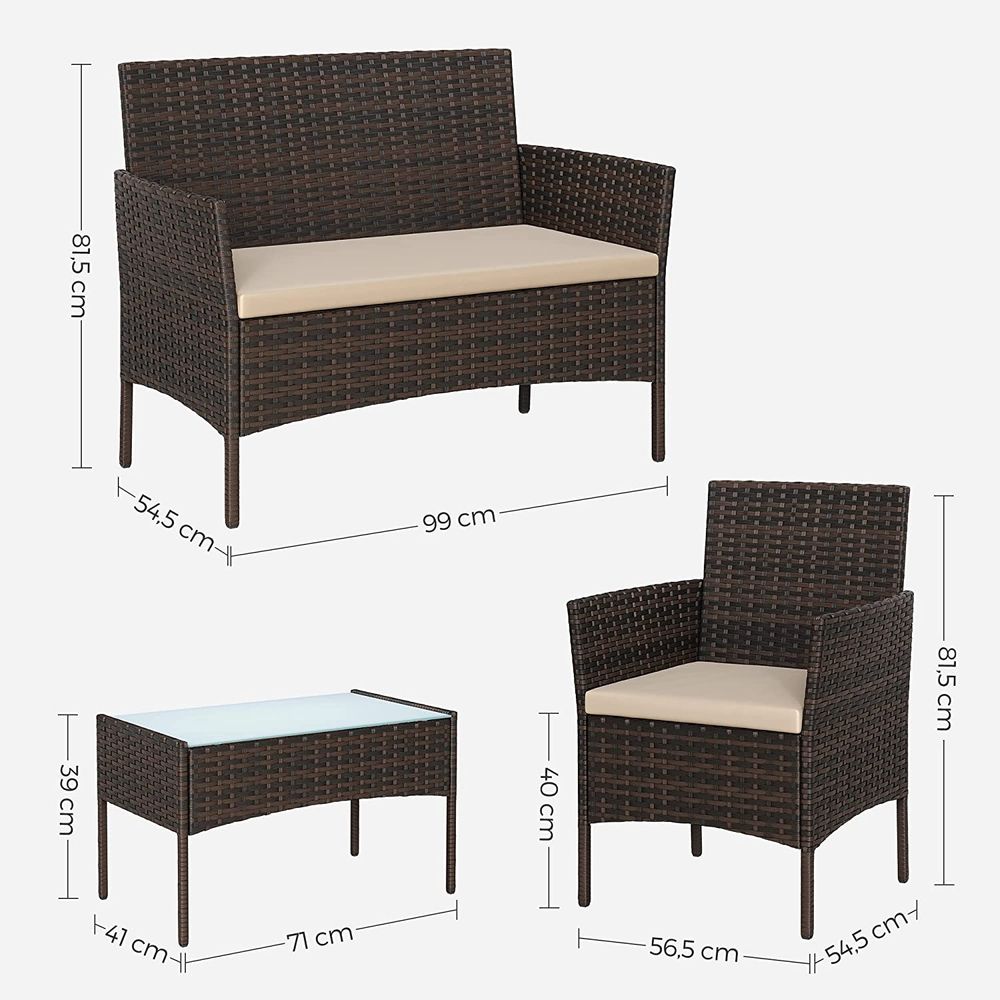 Modern Charm Garden Furniture Set - Egyptian Queen storegarden furniture set