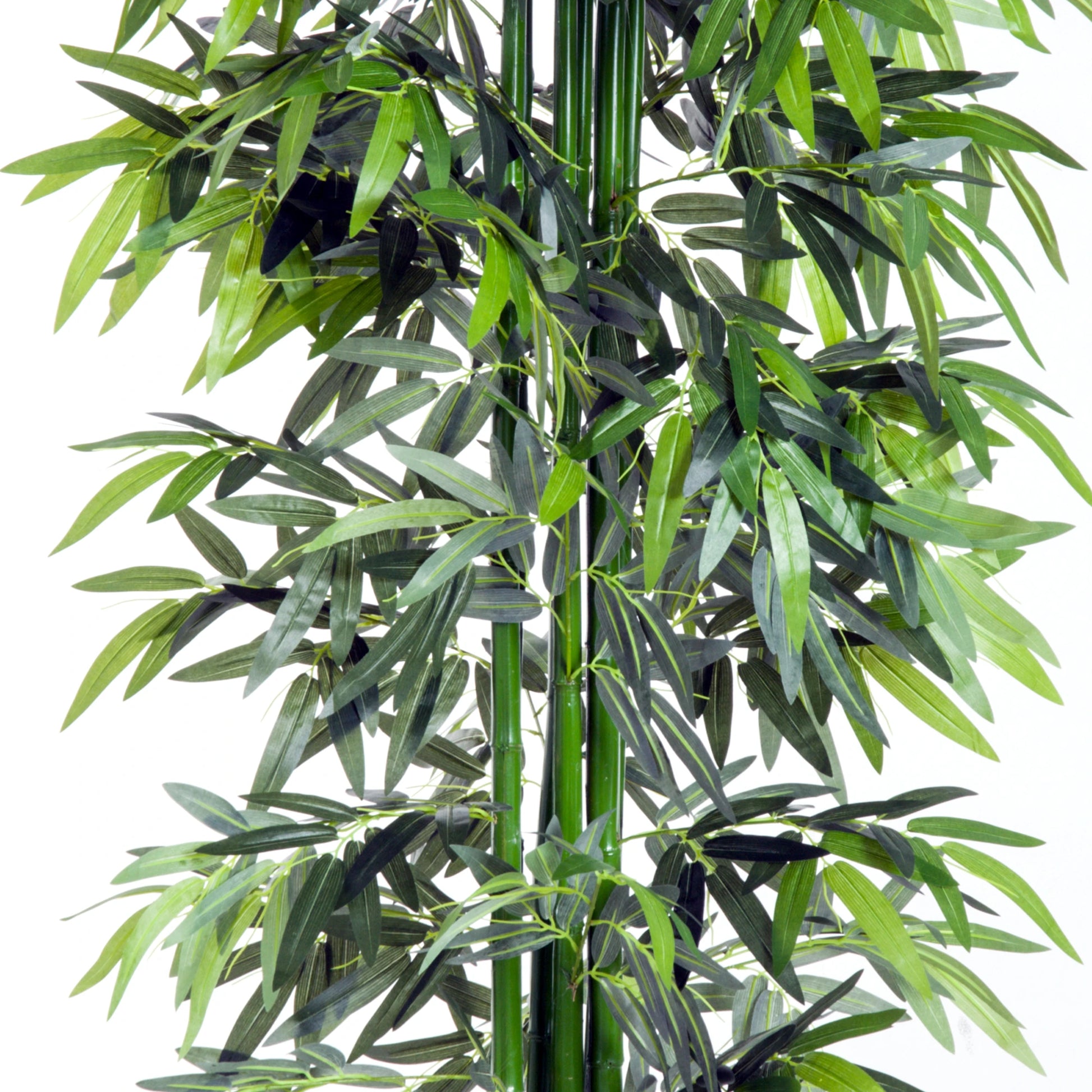 180 cm artificial bamboo tree with realistic green leaves and a sturdy black pot, perfect for home, office, or outdoor use. No watering or maintenance required.