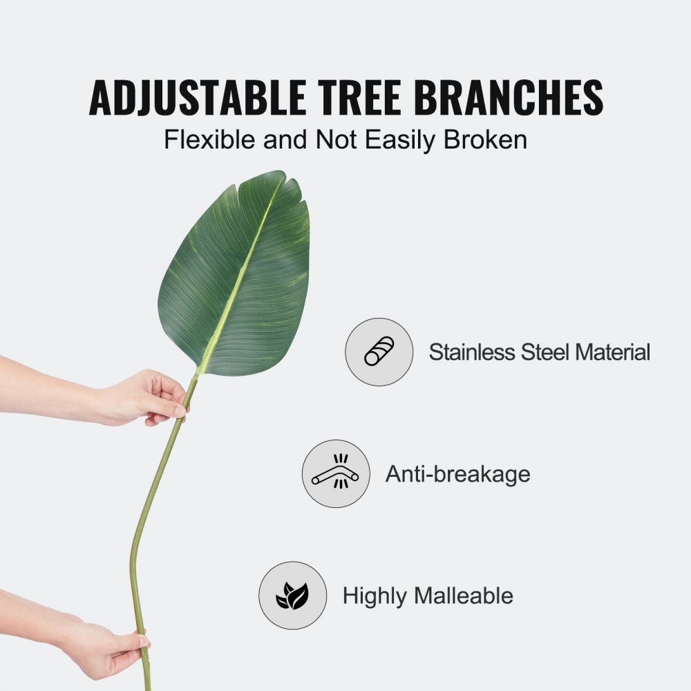 152 cm Artificial Bird of Paradise Palm Tree with lifelike foliage, adjustable branches, and a sturdy black pot. Perfect for adding tropical elegance to any space.






