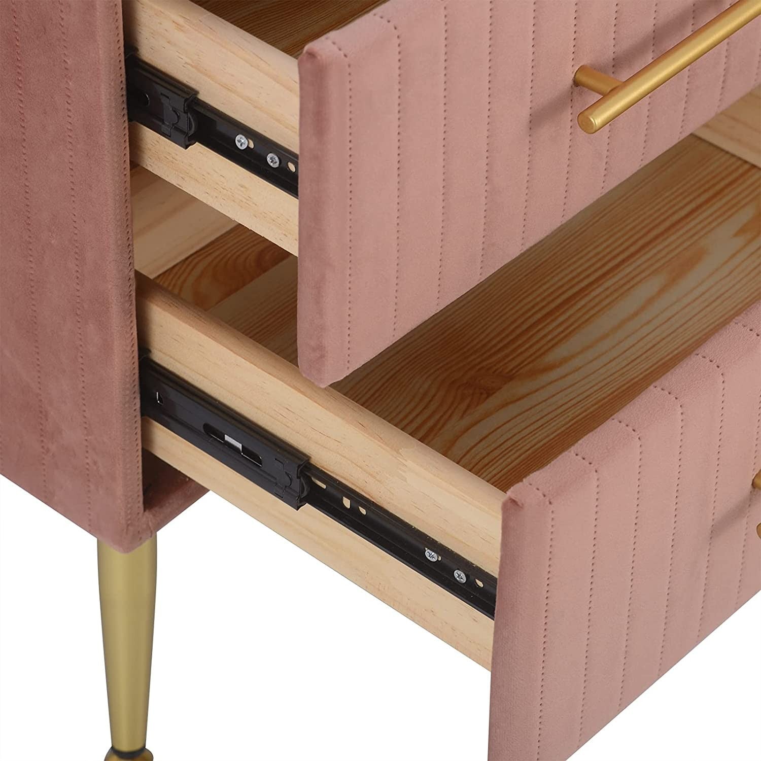 Pair of Elegant Velvet Bedside Tables - Egyptian Queen storemakeup dresser