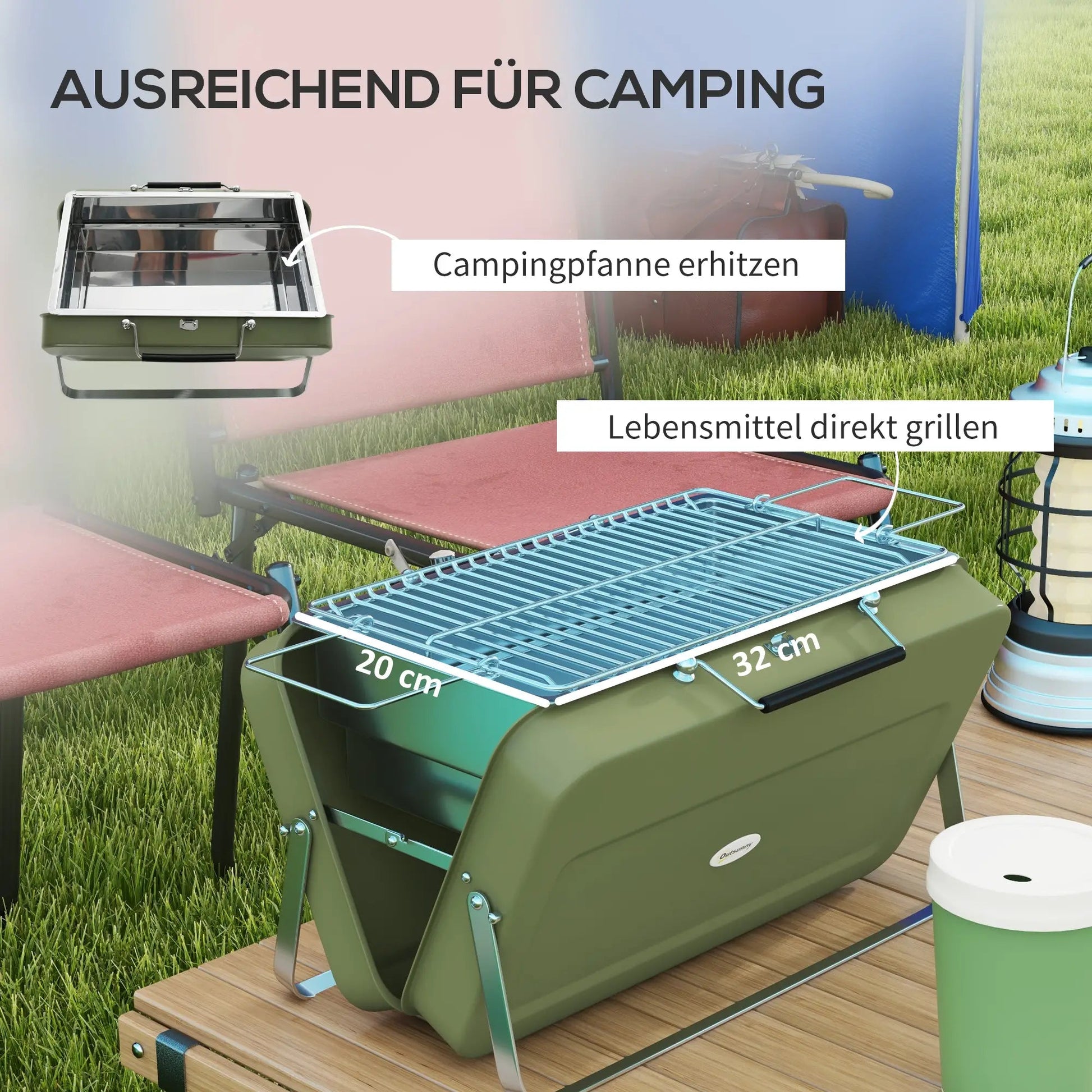 Portable Mini Grill: Compact Suitcase Design for On-the-Go Grilling - Egyptian Queen storeportable BBQ