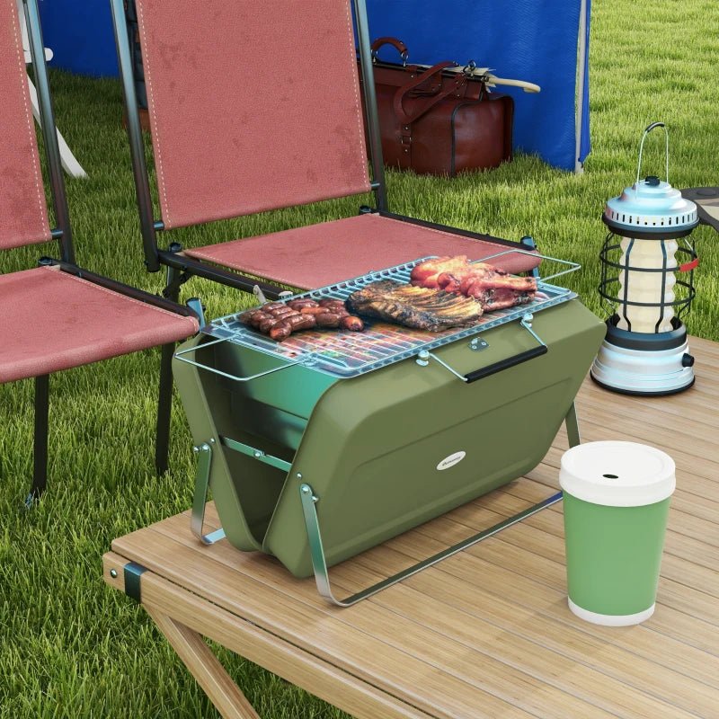 Portable Mini Grill: Compact Suitcase Design for On-the-Go Grilling - Egyptian Queen storeportable BBQ