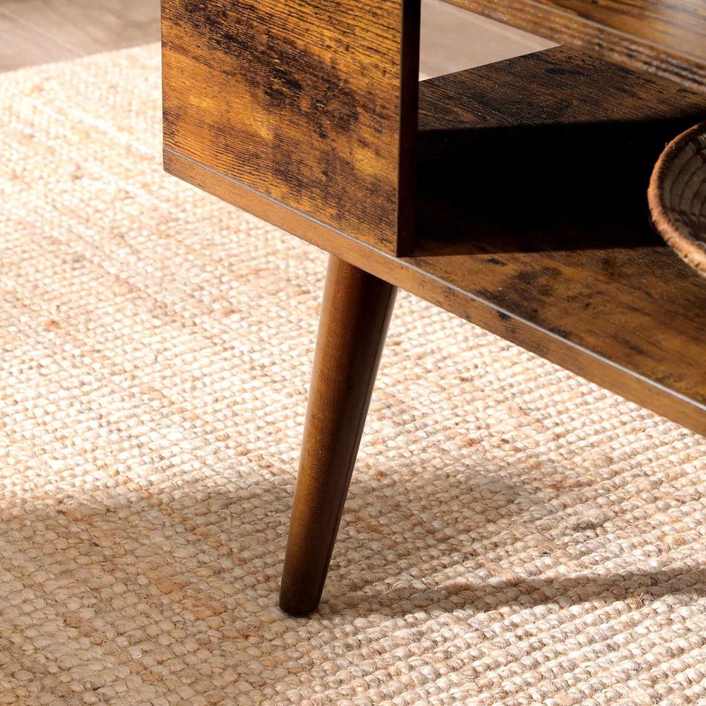 rustic wood grain finish coffee table - Egyptian Queen storecoffee table