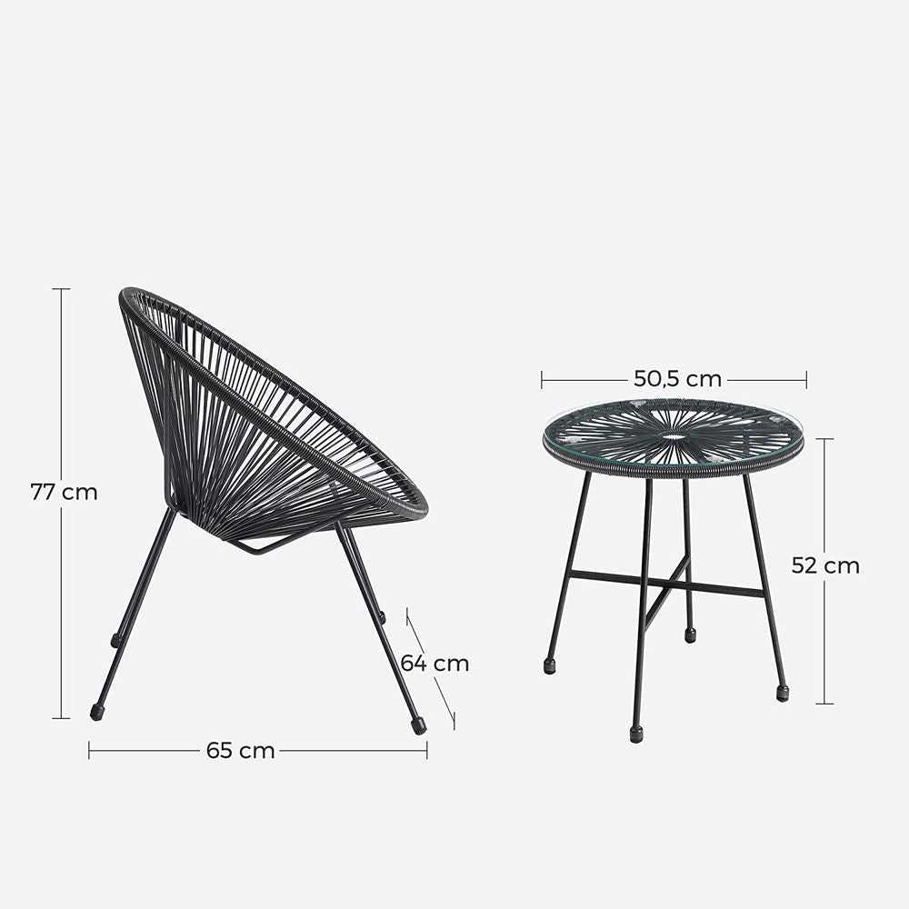 set of 3 garden furniture Set - Egyptian Queen storegarden Furniture Sets