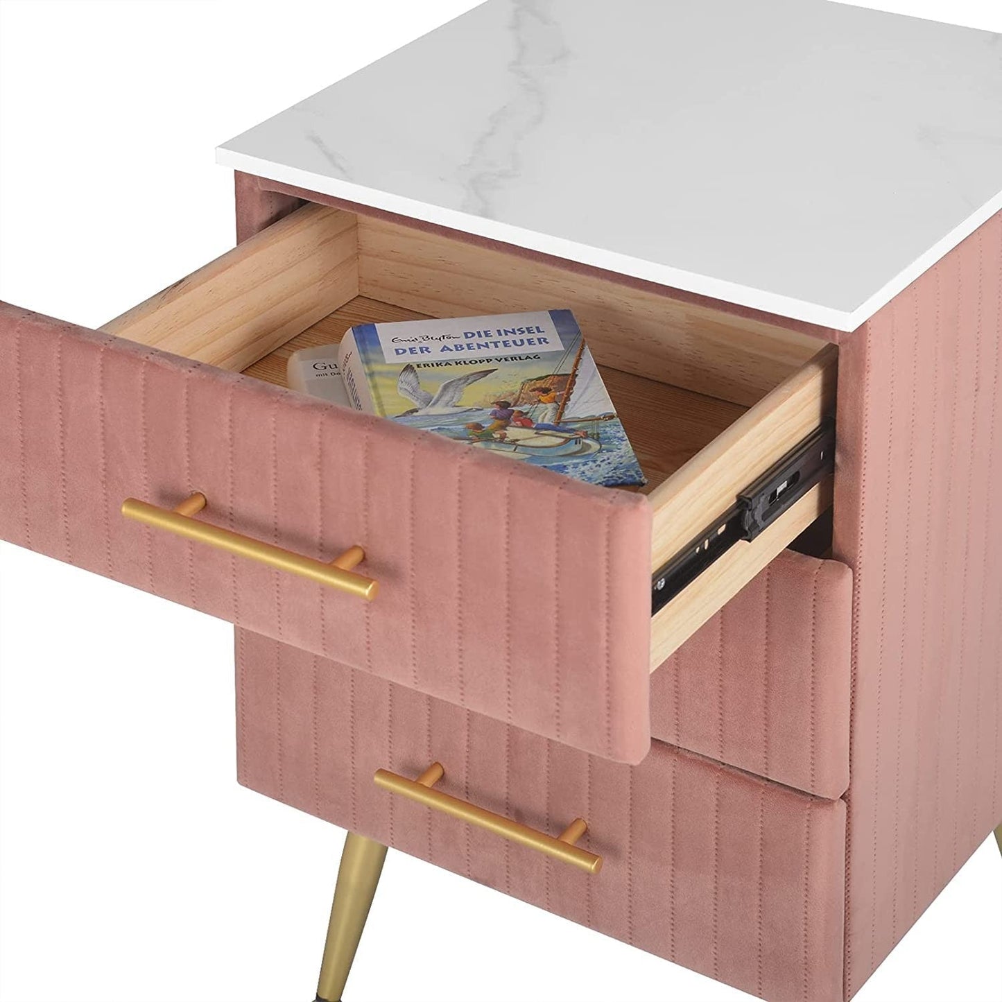 Set of two VelvetVanity Elegance bedside table - Egyptian Queen storebedside table
