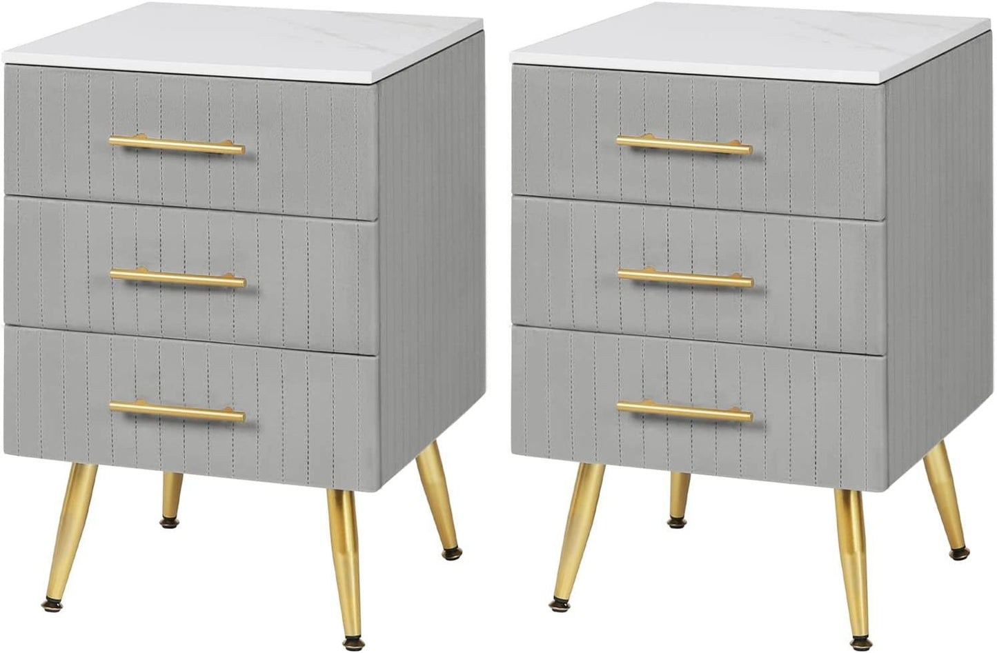 Set of two VelvetVanity Elegance bedside table - Egyptian Queen storebedside table