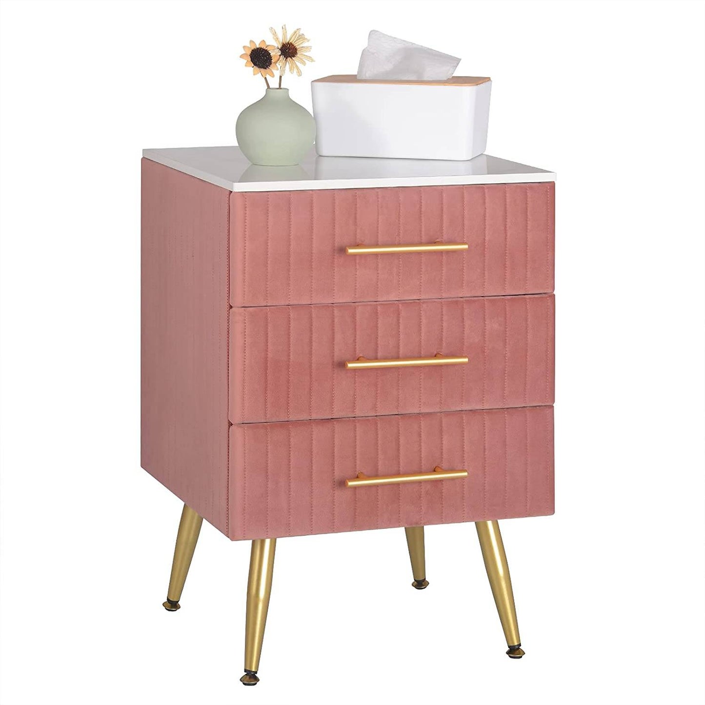 Set of two VelvetVanity Elegance bedside table - Egyptian Queen storebedside table
