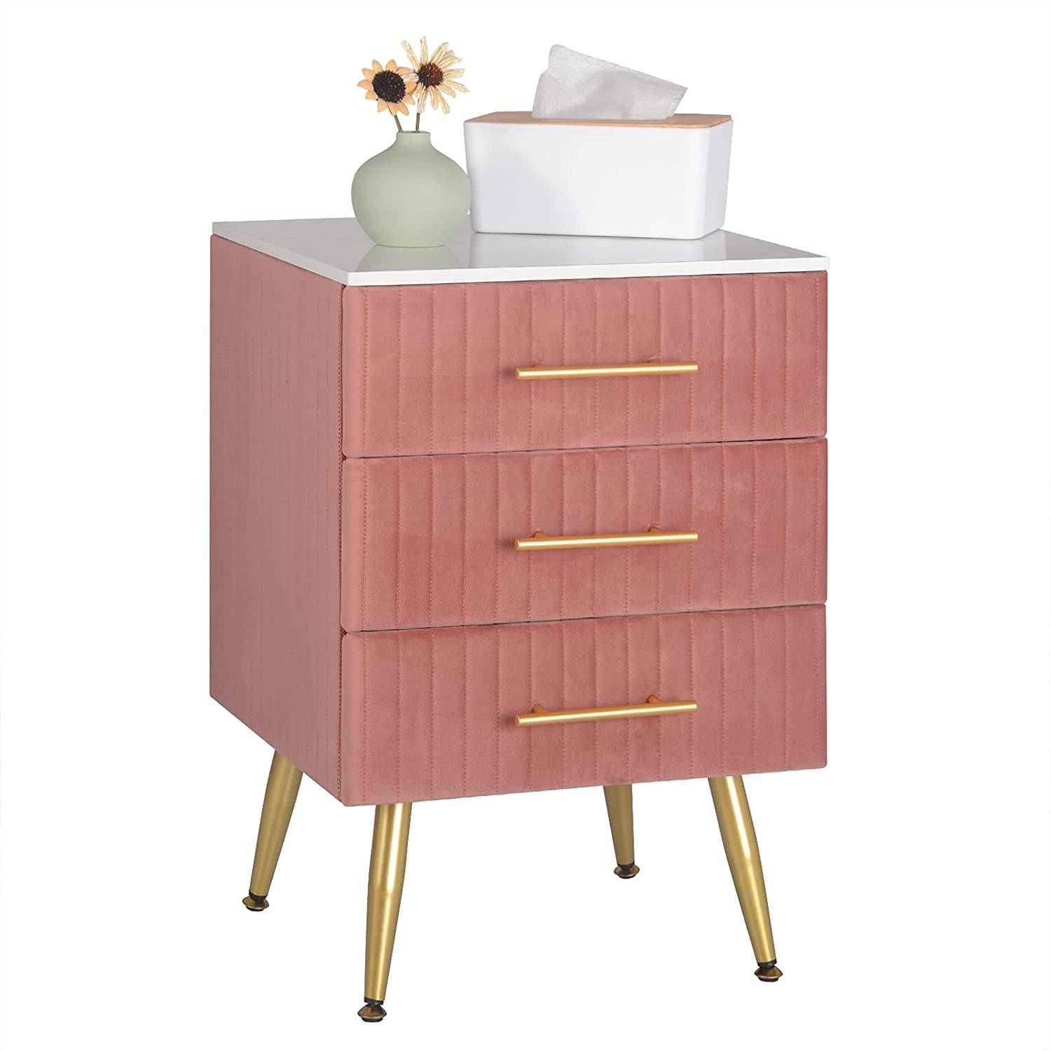 Set of two VelvetVanity Elegance bedside table - Egyptian Queen storebedside table