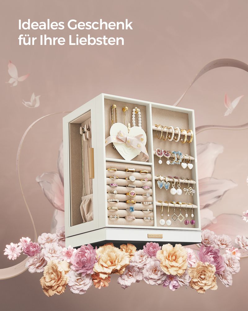 Stylish 360° Rotating 5 drawers Jewellery Box - Egyptian Queen storejewellery box