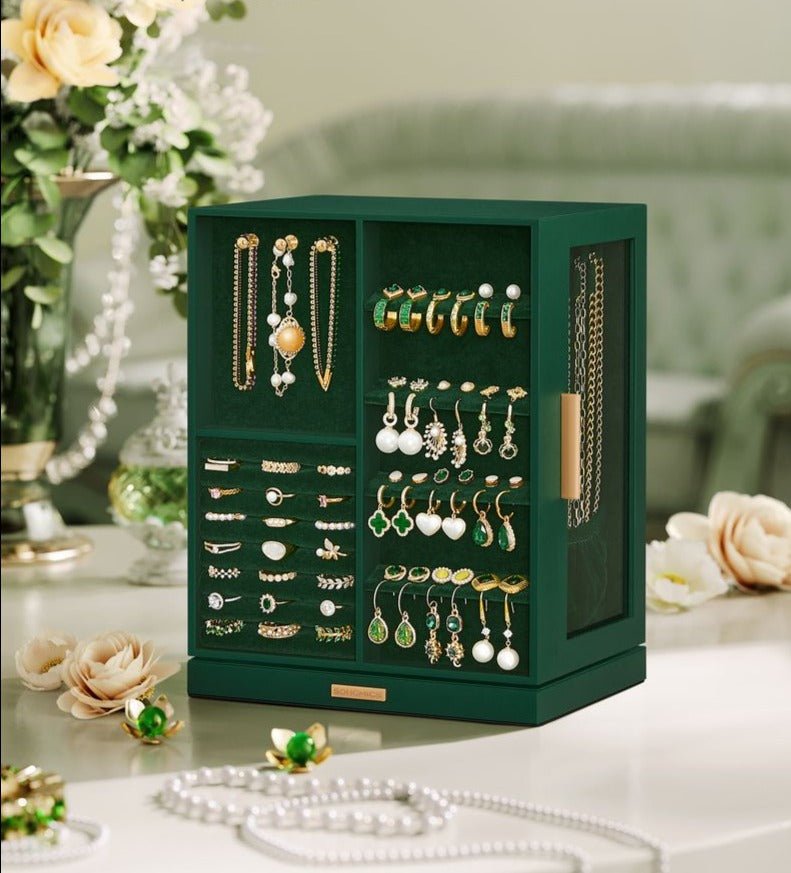 Stylish 360° Rotating 5 drawers Jewellery Box - Egyptian Queen storejewellery box