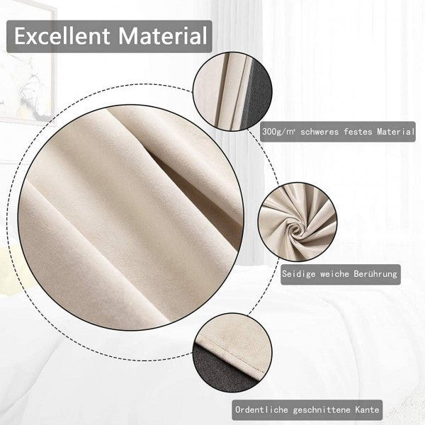 Thermal Insulated black out Curtains - Egyptian Queen storecurtain
