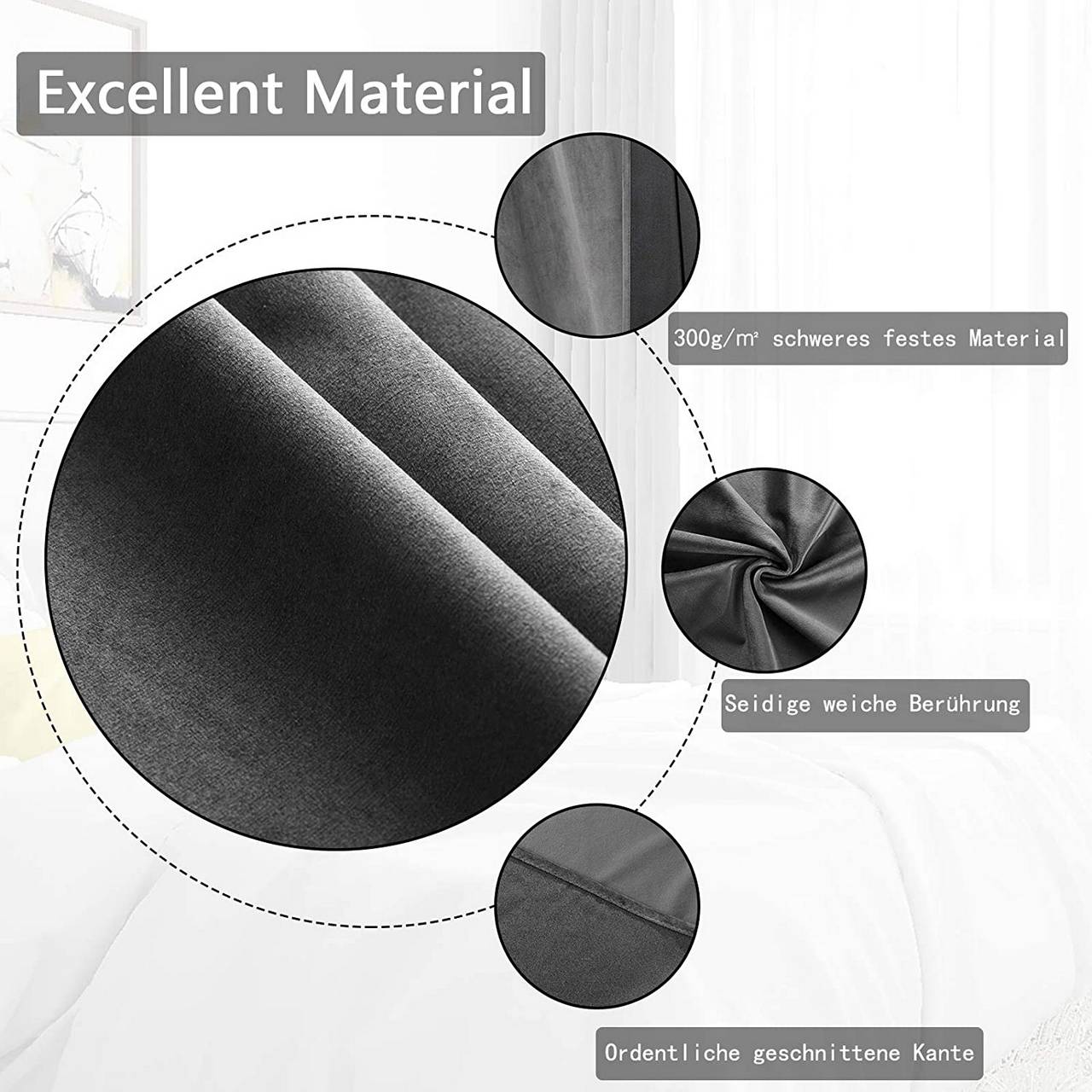 Thermal Insulated black out Curtains - Egyptian Queen storecurtain