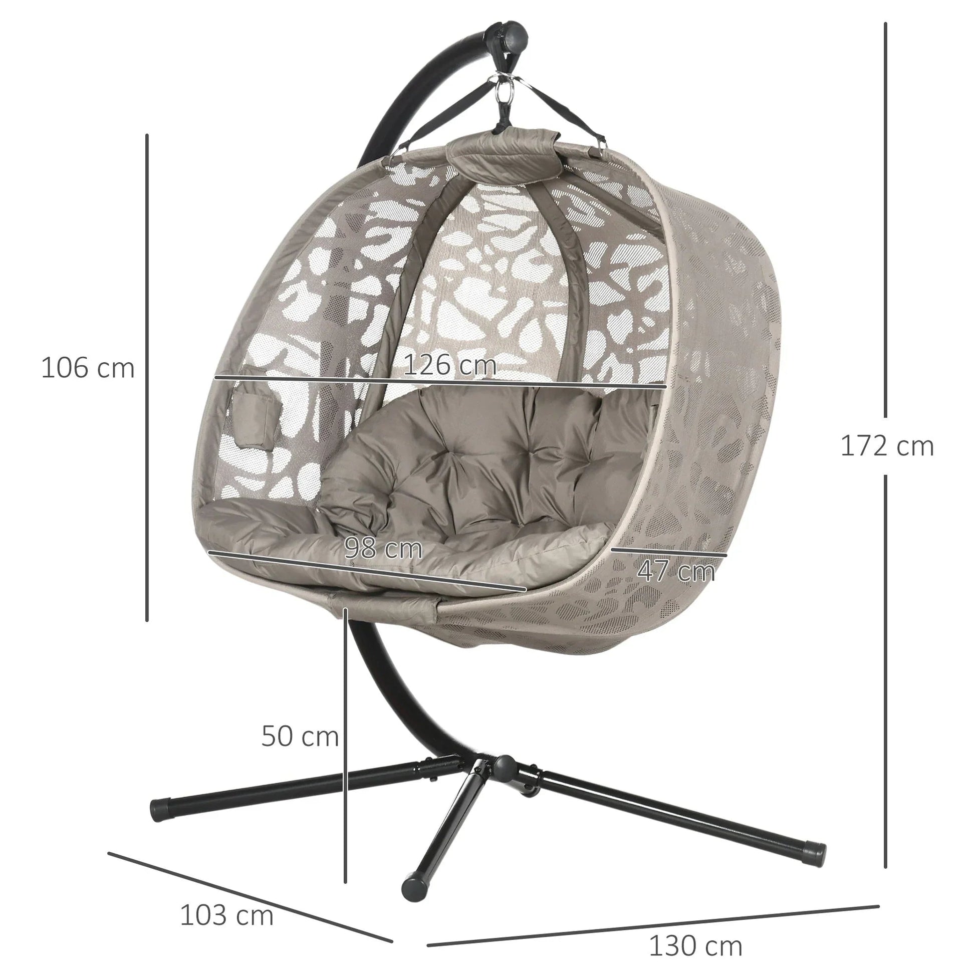Two-Person Hanging Swing Chair | Indoor/Outdoor Comfort - Egyptian Queen storehammock