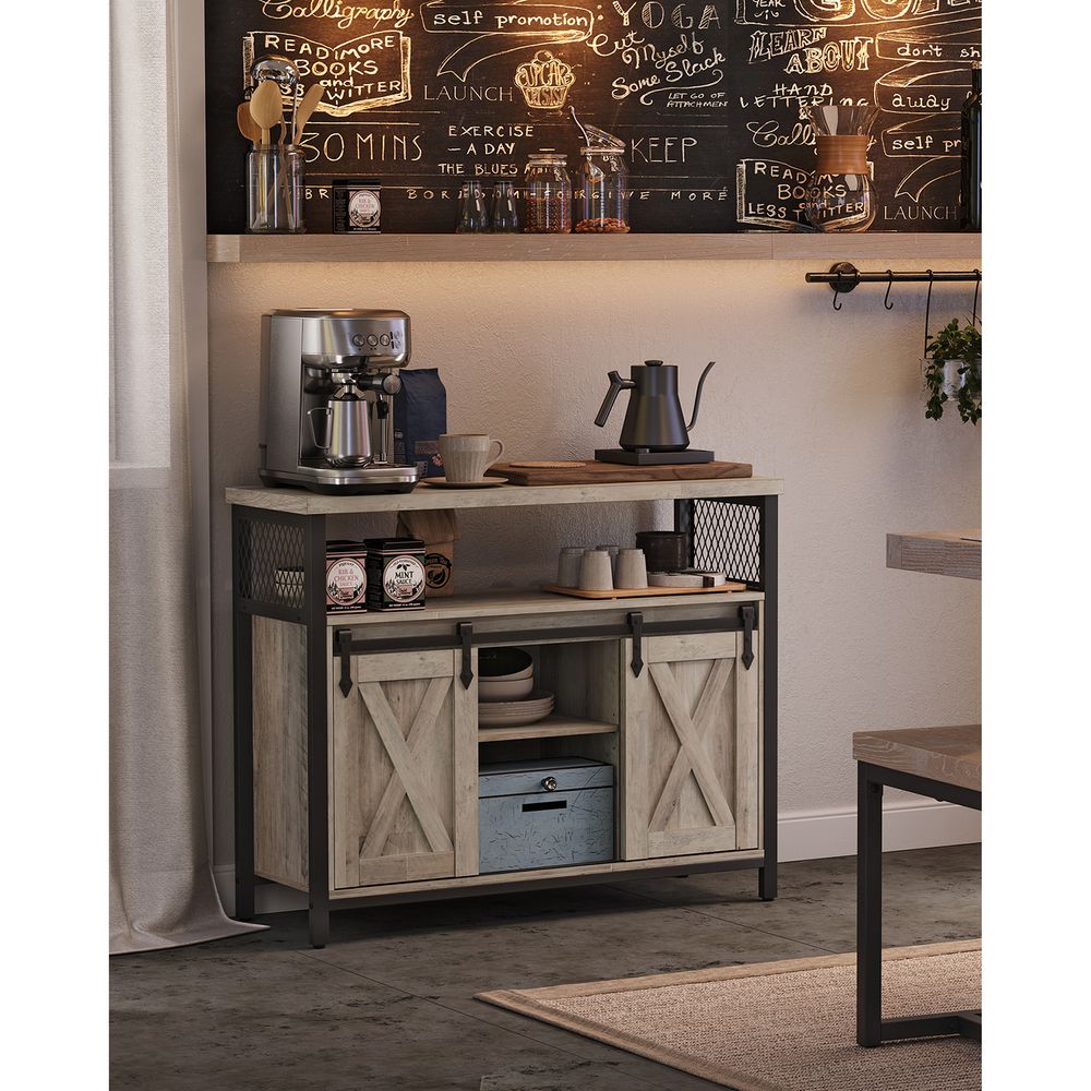 vintage sideboard with 2 sliding doors - Egyptian Queen storebuffet
