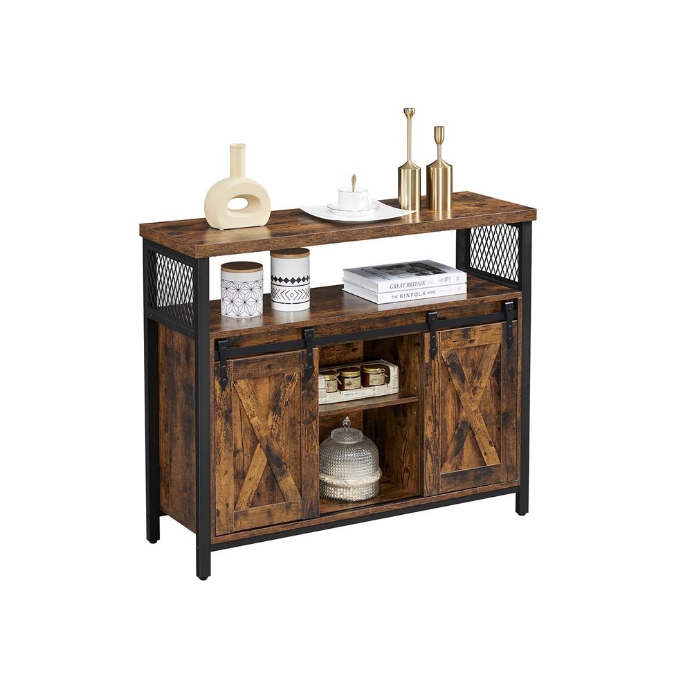 vintage sideboard with 2 sliding doors - Egyptian Queen storebuffet