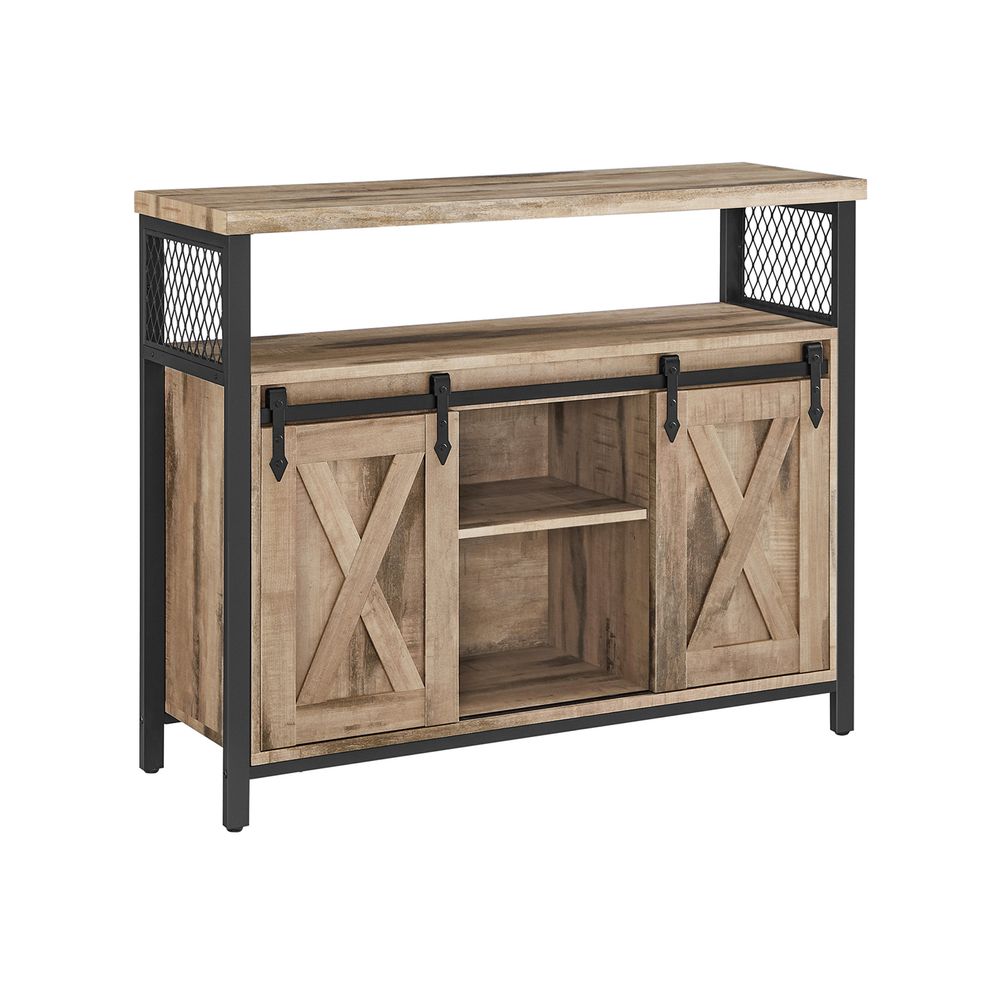 vintage sideboard with 2 sliding doors - Egyptian Queen storebuffet